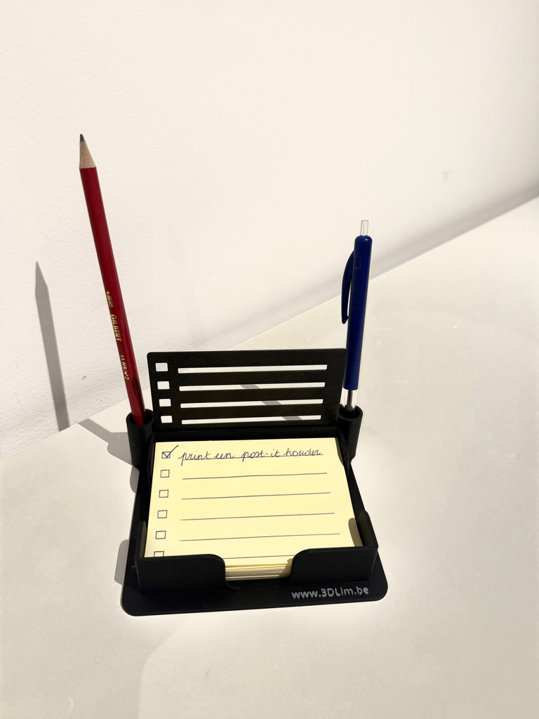 Memoblokhouder met stencil