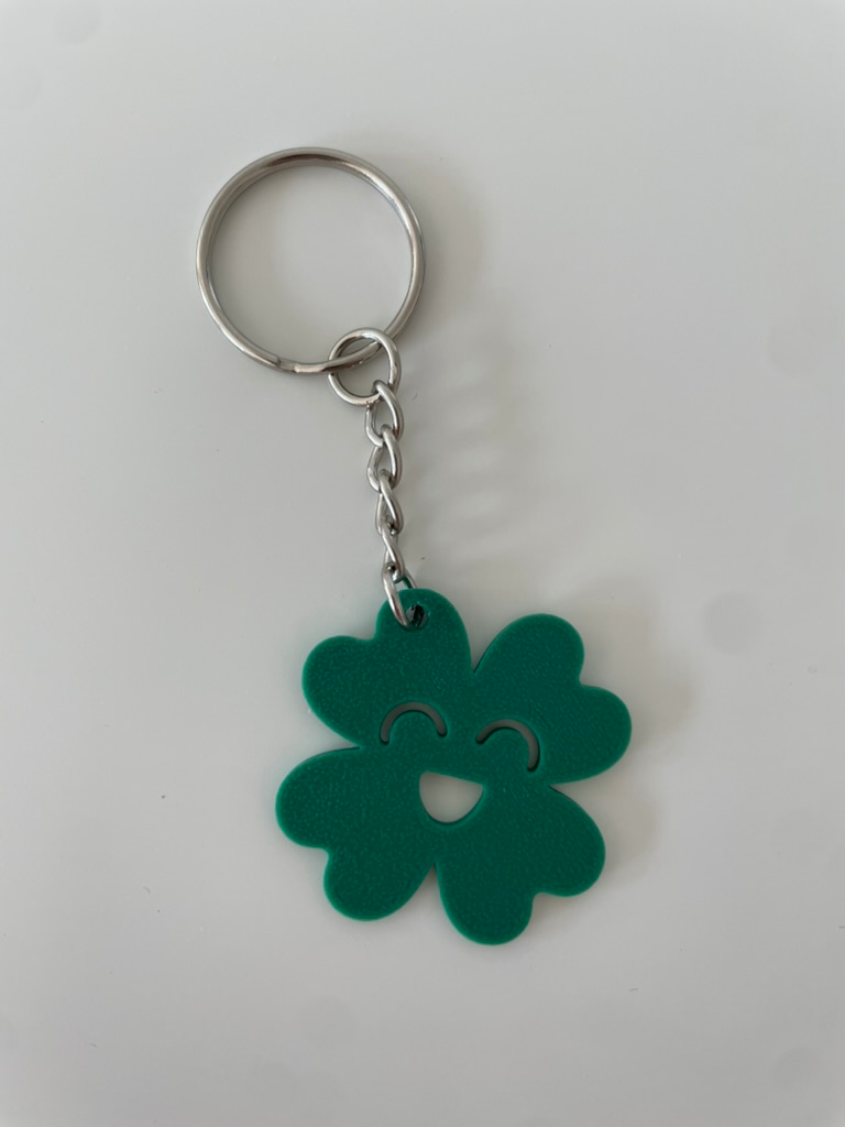 🍀 Pocket Luck – Klavertjevier sleutelhanger