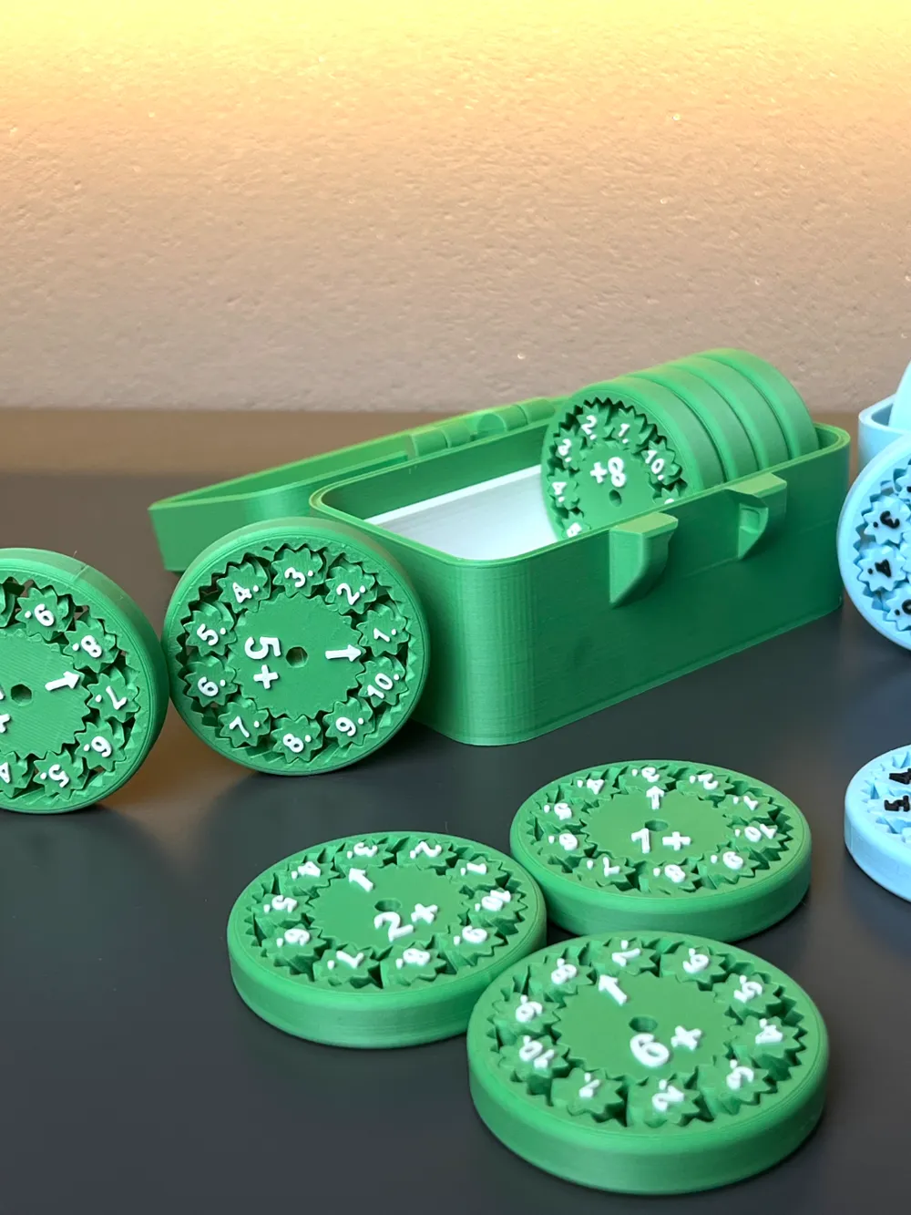 🍀 Lucky Learning – Rekenschijven (3D-print) (Tafels)