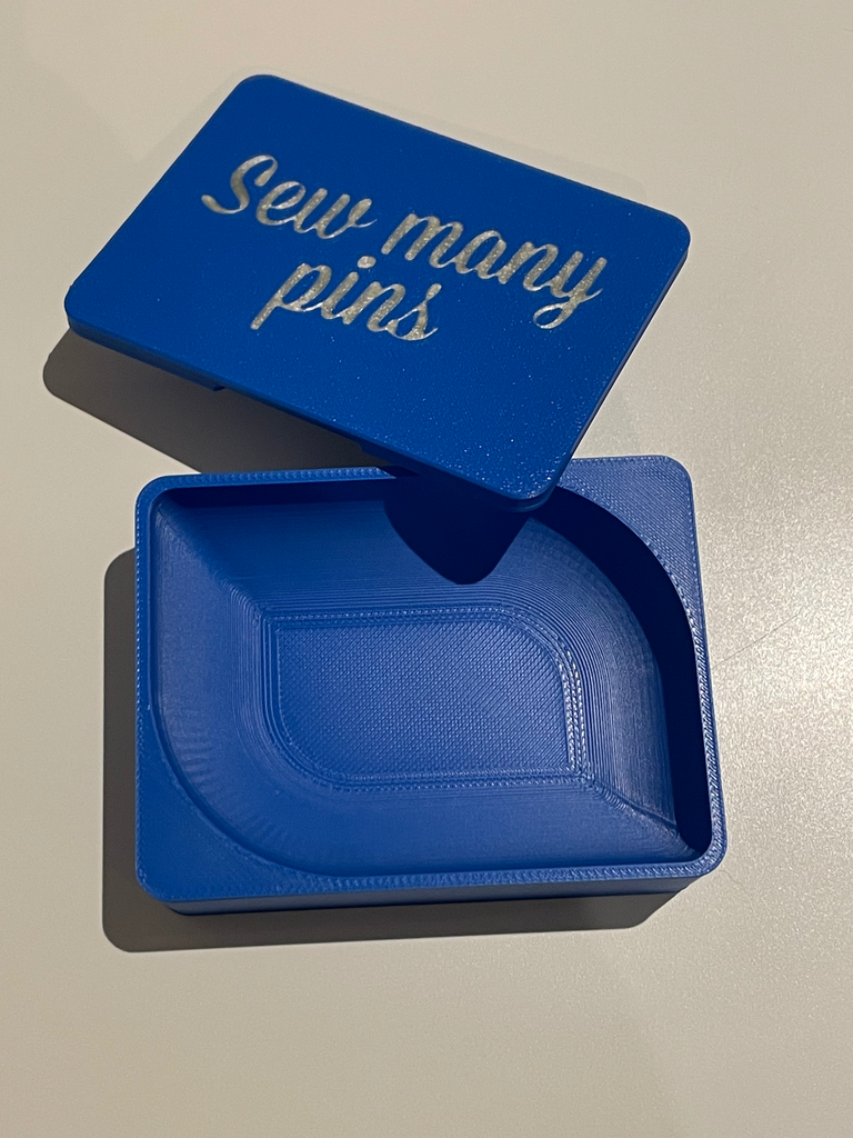 Sew many pins – stijlvol doosje voor spelden (Wit, Wit)