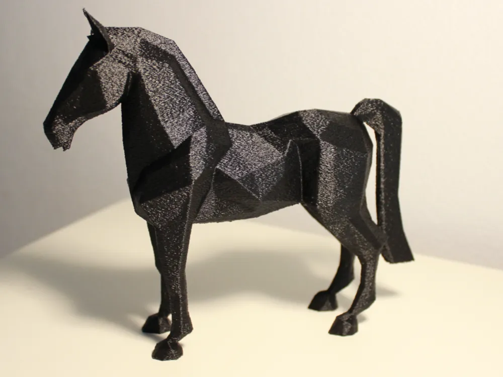 Poly-stijl paard (Wit)