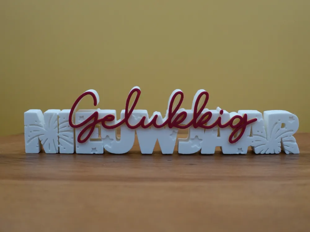 Decoratieve tekst – “Gelukkig Nieuwjaar” 