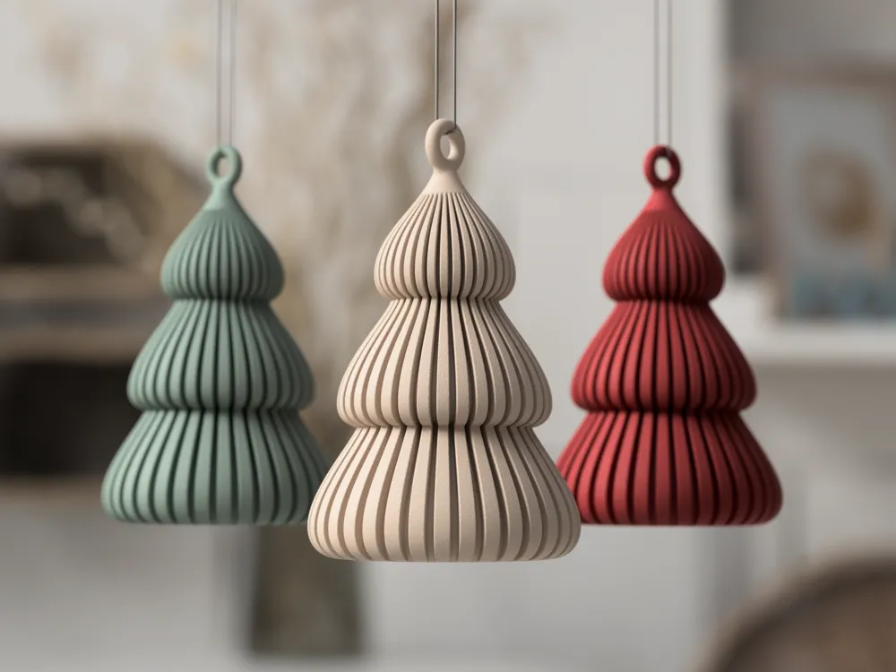 Kerstornament - kerstboom (Wit)