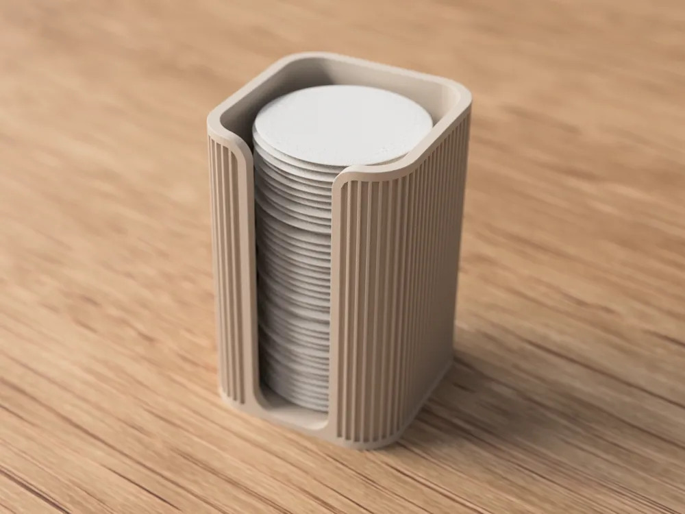 Wattenschijfjeshouder  (Wit, Met deksel)