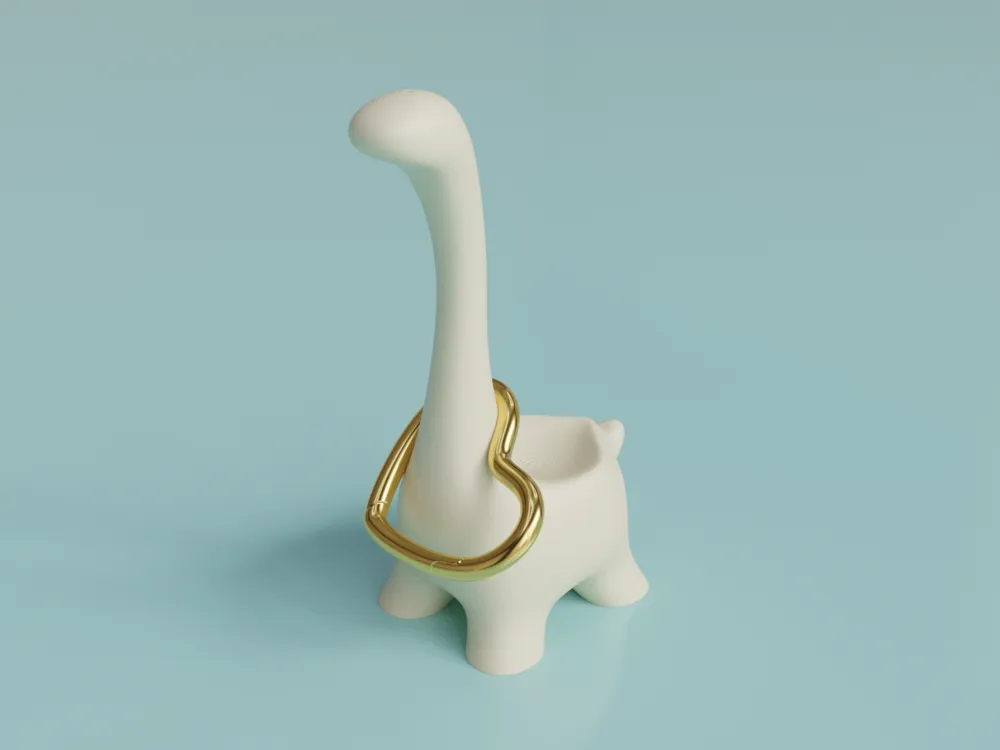 Valentinosaurus – Prehistorische Liefde met een Hart (Wit)