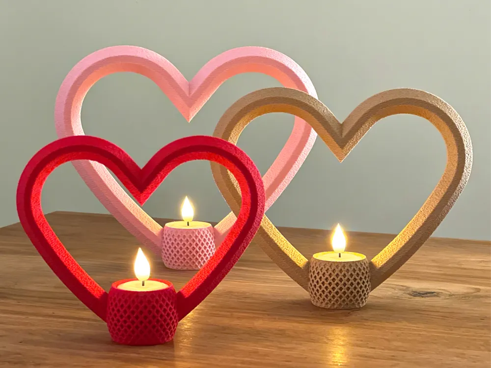 Love Is in the Air – Hartvormige Theelichthouder (Klein, Wit)