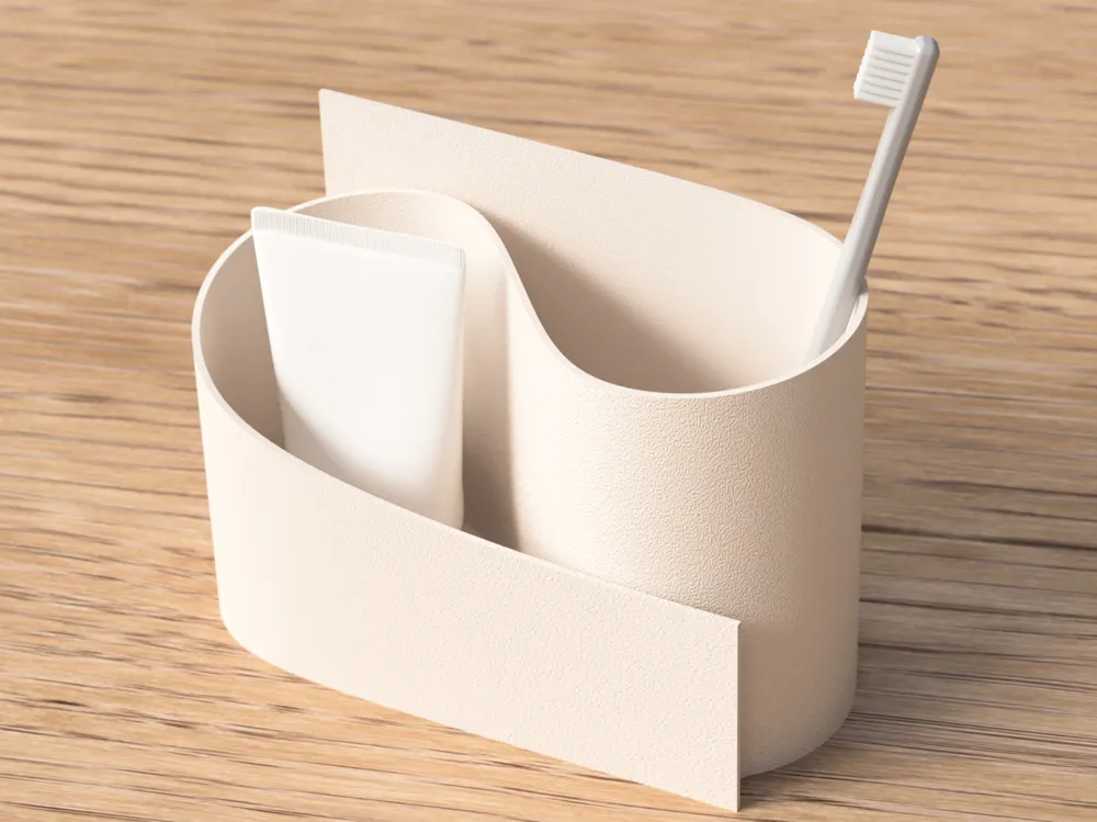 Modern Minimal Organizer – Voor Badkamer & Bureau (Klein, Wit)