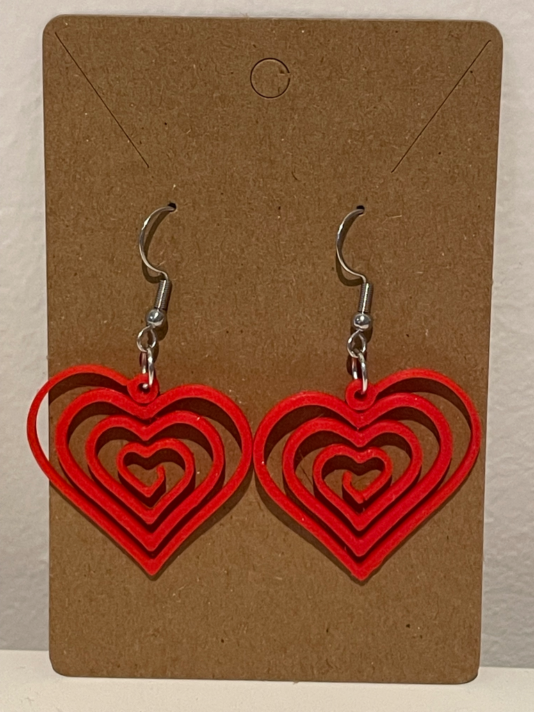 Spiraal Hart Oorbellen (Goud)