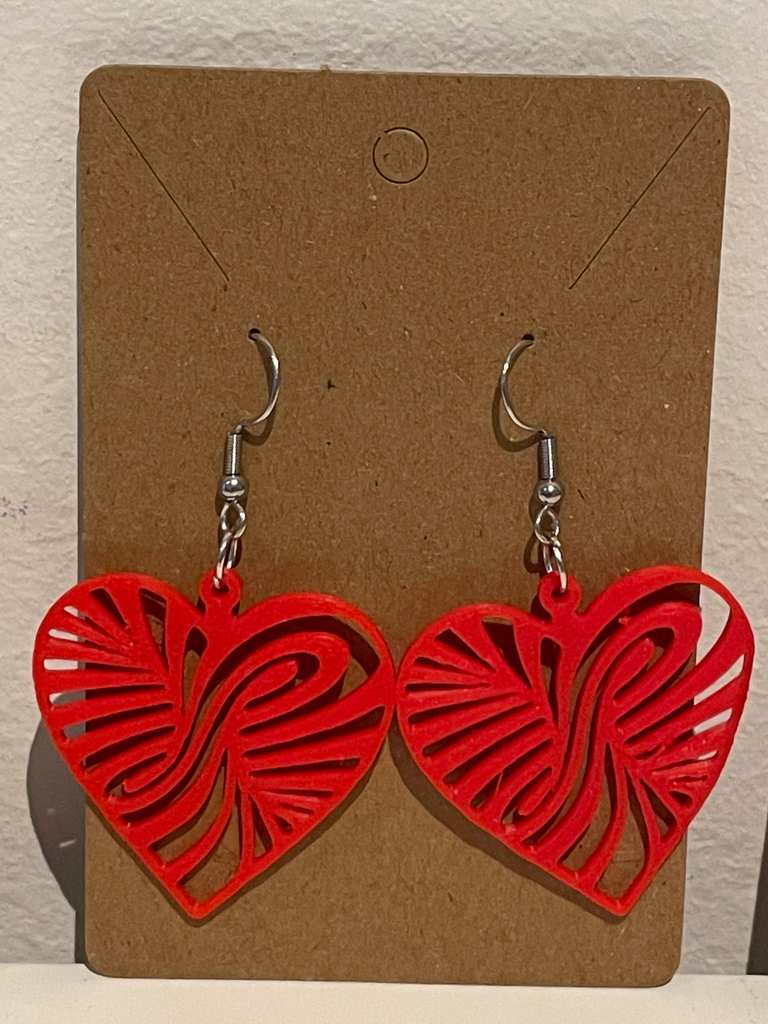 Artistieke Hart Oorbellen (Goud)